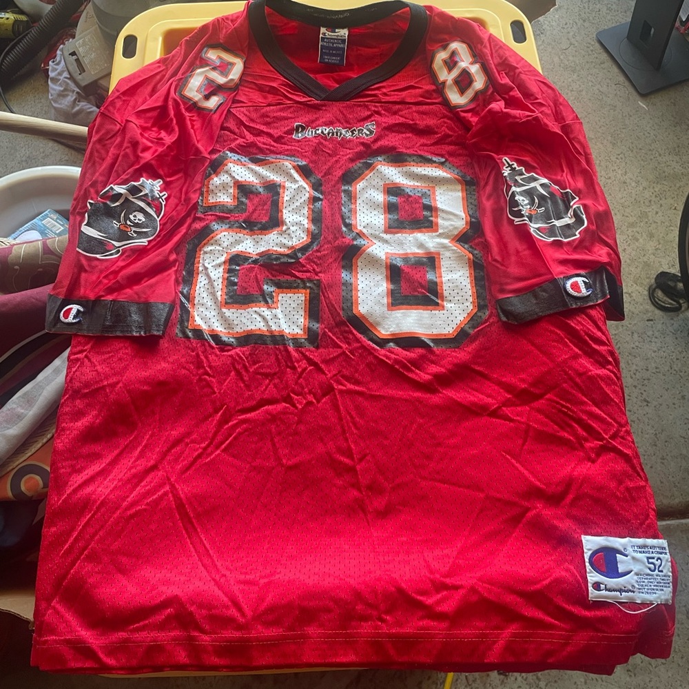 Champion brand Tampa bay Bucs jersey.